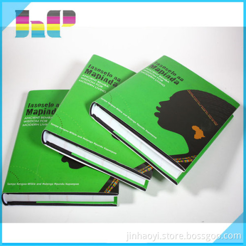 Custom PVC leather cover sewn binding notebook agenda printing